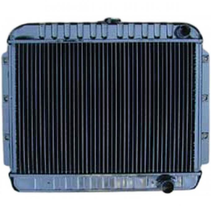 Full Size Chevy Radiator, 4-Core, For Cars With Manual Transmission, 283ci & 327ci, 1964