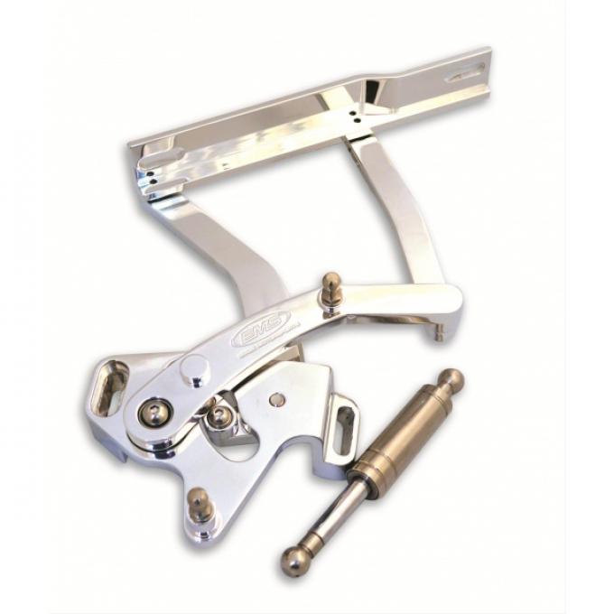 Full Size Chevy Billet Aluminum Hood Hinges, Machined Finish, 1962