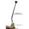 Lokar Shifter for GM TH-350 Automatic Transmission, Single Bend, 8", Midnight Series, Choice of Knobs