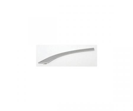 Chevy Quarter Panel Molding, Stainless Steel, Left, Short, Curved, Bel Air & 210 2-Door, 1957