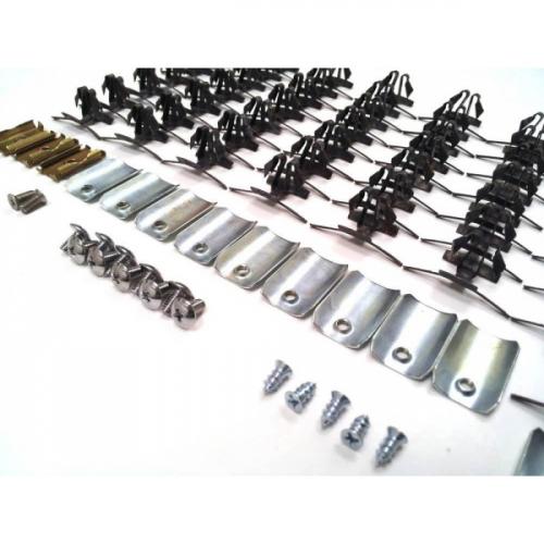 Chevy Beltline Molding Clip Set, Stainless Steel, Lower, 4Door Wagon