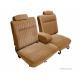 Malibu Seat Cover, Front Split Bench 55/45 With Center Arm Rest, Head Rests, Vinyl With Leather, 1981-1983
