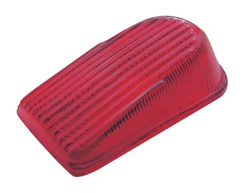 1949-1950 Chevrolet Full Size Passenger Car Tail Light Lens, Red, Plastic -Fits LH or RH- GM Restoration Part (Replaces GM# 5937861) Each