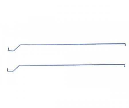 Chevy Wagon Or Sedan Delivery Tailgate Rods, Stainless Steel, 1955-1957