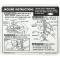 Full Size Chevy Jack Stowage & Jacking Instructions Sheet, Convertible, 1968