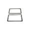 License Plate Frames, Stainless Steel