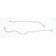 Full Size Chevy Rear End Housing Brake Lines, Stainless Steel, 1965-1969