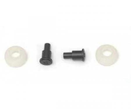 Full Size Chevy Nylon Window Roller & Rivet Kit, Non-Grooved, 1958-1964