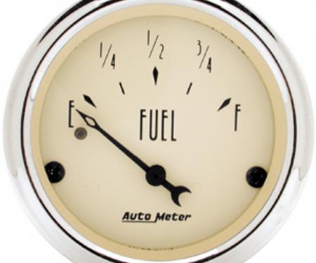 Chevy Autometer Fuel Gauge, Antique Beige Series, 1955-1957