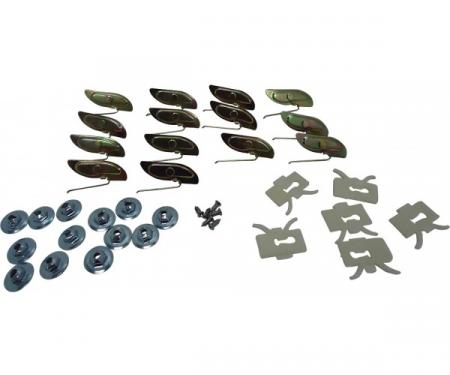 Chevy Quarter Molding Clips, Rear, 2-Door, 1953-1954