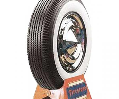 Early Chevy Tire, 6.70 x 15, With 2-11/16'' Wide Whitewall,Firestone Bias, 1949-1954