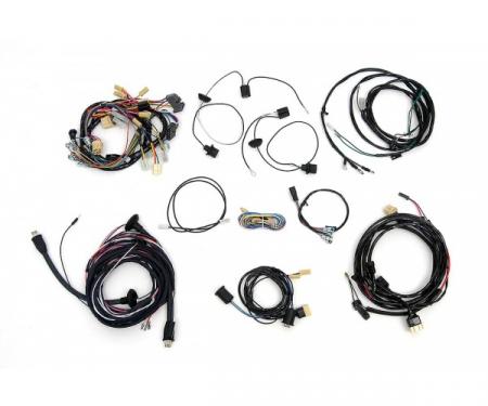 Chevy Wiring Harness Kit, V8, Manual Transmission, 2-Door Sedan, With Alternator, 1957