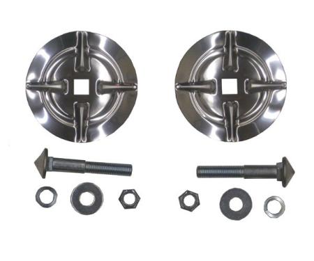 Chevy Bumper Bullet Inserts, Front, 1957
