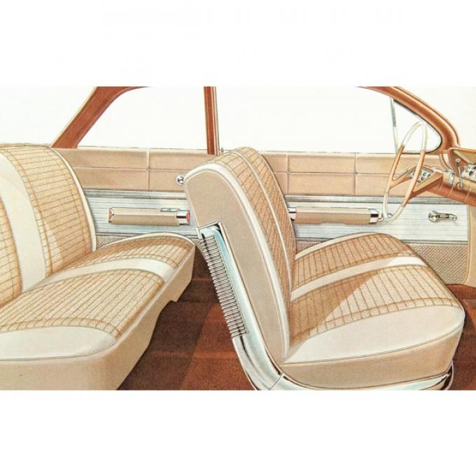 Full Size Chevy Seat Cover Set, 2-Door Sedan, Impala, 1961
