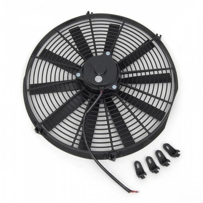 Full Size Chevy Electric Cooling Fan, Reversible, 16, Black, 1958-1972