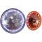 Chevy 5 3/4 Inch Round White Diamond Rat Rod Headlights With Multi Color LED Halo, 1958-1976