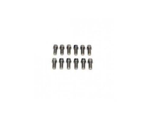 Early Chevy Exhaust Header Mounting Bolt Set, Small Block, Stainless Steel,1949-1954