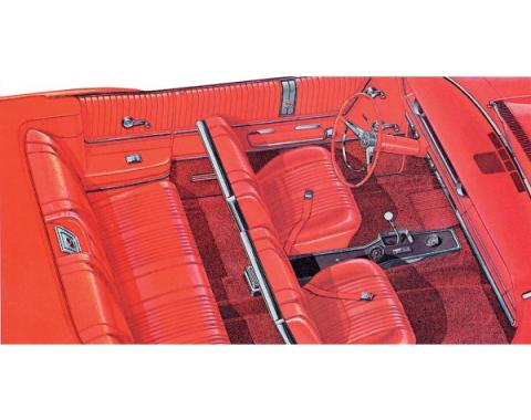Full Size Chevy Seat Cover Set, Impala SS Convertible, 1965