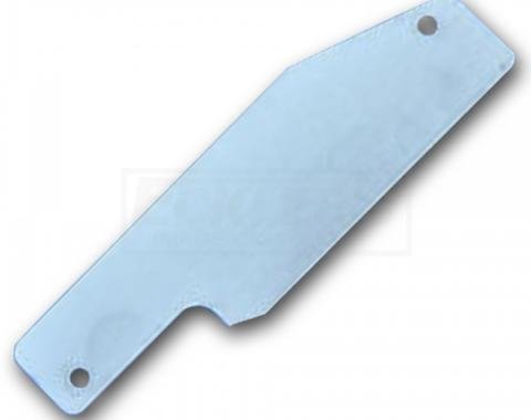 Chevy Wiper Motor Delete Plate, Stainless Steel, 1955-1957