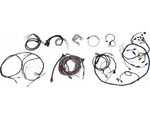 Chevy Wiring Harness Kit, V8, Automatic Transmission, With Alternator, 210 2-Door Wagon, 1955