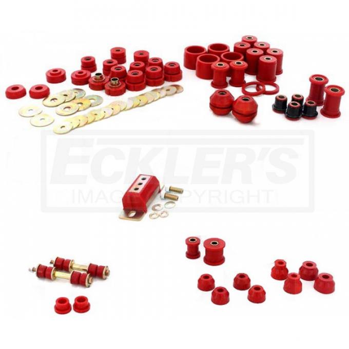 Full Size Chevy Total Bushing Kit, Polyurethane, Impala Convertible, 1965-1970