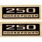 Full Size Chevy Valve Cover Decals, 327ci/250hp, 1963-1965