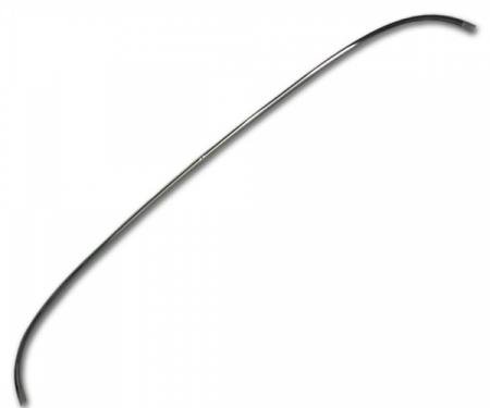 Chevy Rear Glass Molding, Upper, Stainless Steel, 2 & 4-Door Sedan, 1955-1957