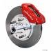 Chevy Wilwood  Front Disc Brake Kit, Drop Spindle, Red Powder Coat Caliper, Plain Face Rotor,11.00", Forged Dynalite Pro Series 55-57