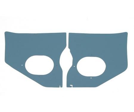 Full Size Chevy Kick Panels, For Cars Without Air Conditioning, Turquoise, 1961-1962