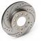 Chevy Rear Disc Brake Rotor, Left, Drilled & Slotted, 1955-1957