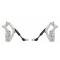Chevy Hood Hinges, Billet Aluminum, Natural Finish, Solid, 1957