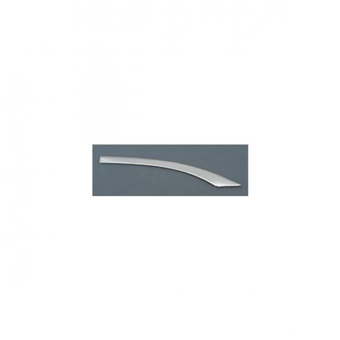Chevy Quarter Panel Molding, Stainless Steel, Right, Short, Curved, Bel Air & 210 2-Door, 1957