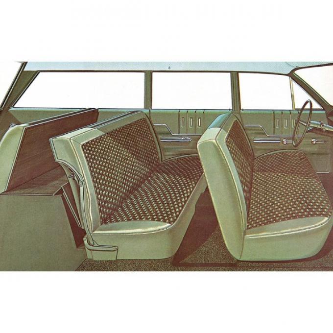 Full Size Chevy Seat Cover Set, 6-Passenger, Bel Air Wagon,1963