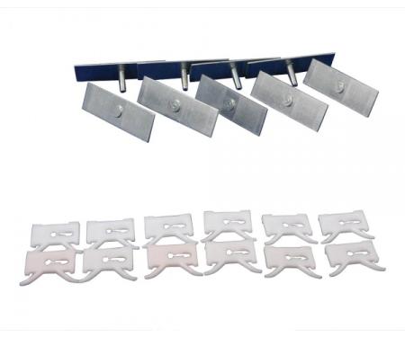 Chevy Clips, Beltline Molding, Stainless Steel, Convertible Rear Quarter Window, 1949-1954