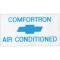 Full Size Chevy Window Comfortron Air Conditioning Decal, 1968-1970