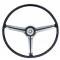 Full Size Chevy Deluxe Steering Wheel, Black, 1968