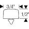 Chevy Rubber Bumper, Hood To Radiator, 1949-1951