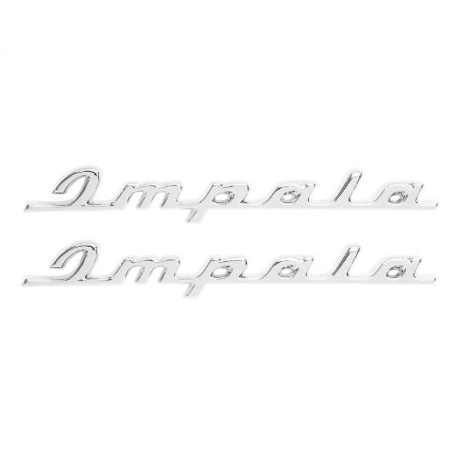 Trim Parts 60 Impala Rear Quarter Emblem, Impala, Pair 2087