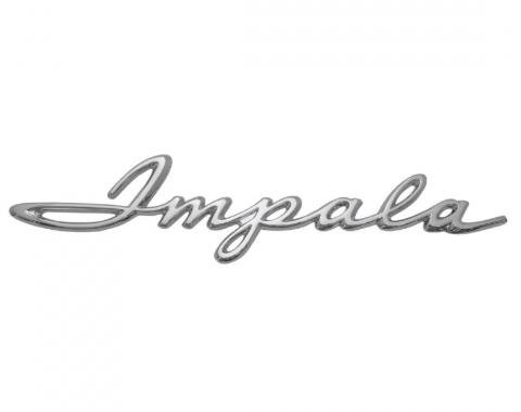 Trim Parts 62 Impala Rear Quarter Script, Impala, Pair 2171