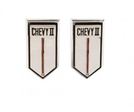 Trim Parts 66-67 Chevy II and Nova Door Panel Emblem, Chevy II, Pair 3041