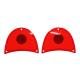 Trim Parts 57 Full-Size Chevrolet Red Tail Light Lens, Pair A1480