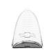 Trim Parts 55 Full-Size Chevrolet Clear Tail Light Lens with Chrome Bowtie, Pair A1019C-CLEAR