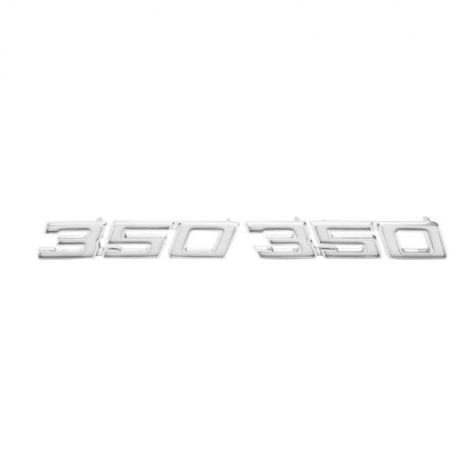 Trim Parts 69-70 Full-Size Chevrolet Front Fender Emblem, 350, Pair 4651