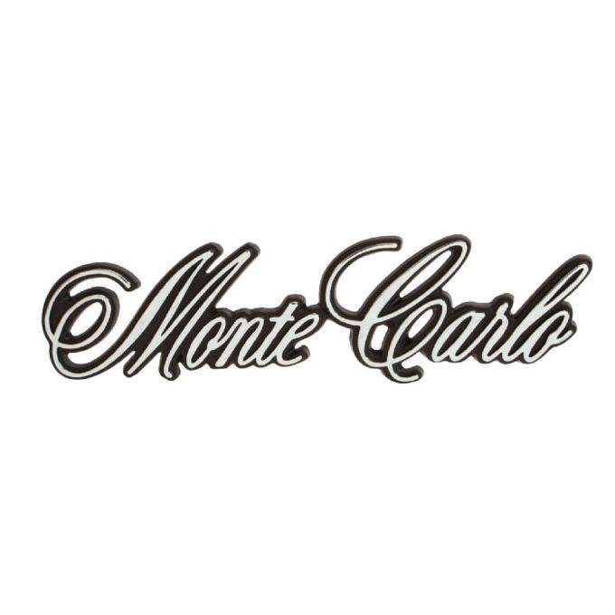 Trim Parts 70-71 Monte Carlo Rear Emblem, Monte Carlo, Each 1649