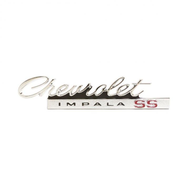 Trim Parts 66 Impala SS Trunk Emblem, Chevrolet Impala SS, 1 Piece, Each 2569