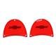 Trim Parts 57 Full-Size Chevrolet Red Tail Light Lens with Bowtie, Pair A1479