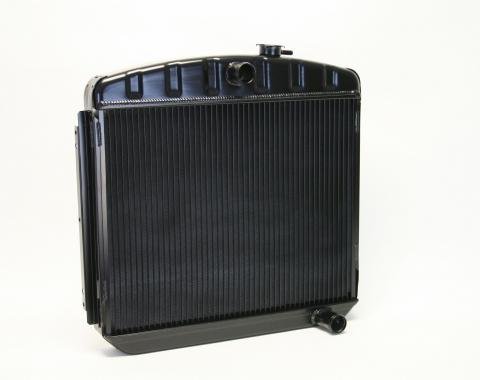 DeWitts 1955-1957 Chevrolet Bel Air Direct Fit Radiator Black, Manual 32-1249013M