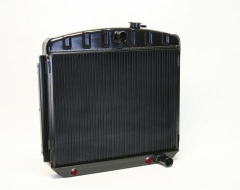 DeWitts 1955-1957 Chevrolet Bel Air Direct Fit Radiator Black, Automatic 32-1249013A
