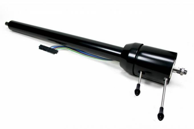 ididit Retrofit 57 Chevy, Tilt Floor Shift Front Steer Rack, Black Powder Coat 1120577951