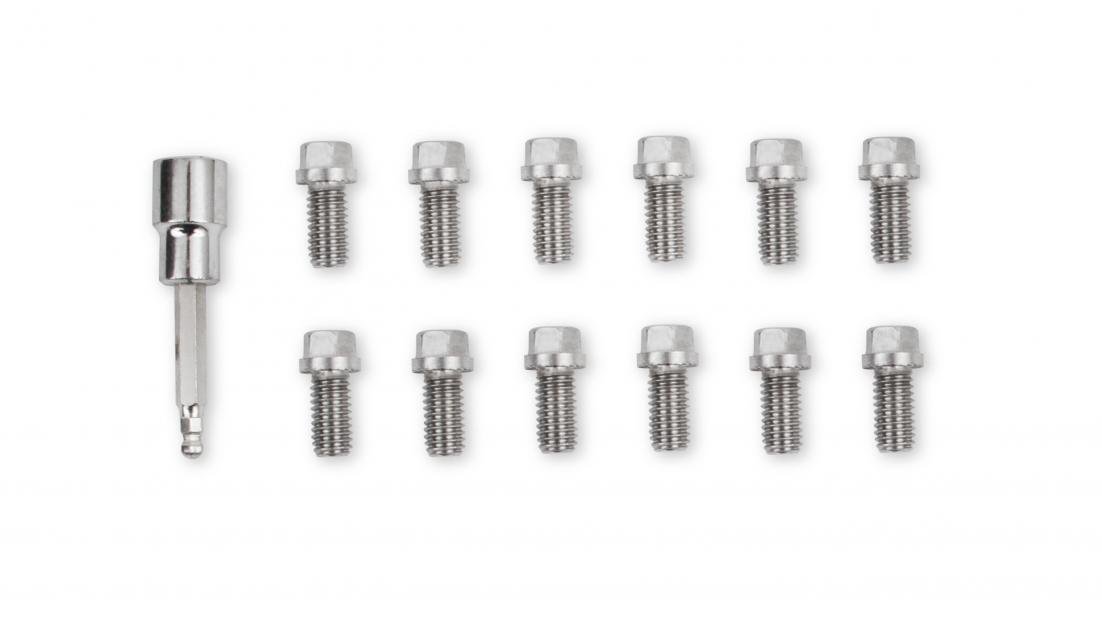 Mr. Gasket Headlock Locking Header Bolts, 3/816 X 3/4 Inch, Set of 12